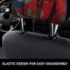 2 Pack Puerto Rico Wallpaper Flag Print Universal Car Headrest Cover Elastic, Cute Stylish Car Seat Head Rest Cover Protector, Interior Front & Rear Seat Headrest Pads Decor For Womens Car Suv Auto view 4