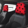 hgnblsip 2 Pack Polka Dot Print Universal Car Headrest Cover Elastic, Cute Stylish Car Seat Head Rest Cover Protector, Interior Front & Rear Seat Headrest Pads Decor for Womens Car SUV Auto view 2