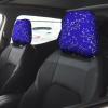 hgnblsip 2 Pack Sky Star Print Universal Car Headrest Cover Elastic, Cute Stylish Car Seat Head Rest Cover Protector, Interior Front & Rear Seat Headrest Pads Decor for Womens Car SUV Auto view 2