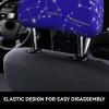 hgnblsip 2 Pack Sky Star Print Universal Car Headrest Cover Elastic, Cute Stylish Car Seat Head Rest Cover Protector, Interior Front & Rear Seat Headrest Pads Decor for Womens Car SUV Auto view 4
