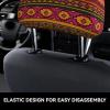 2 Pack Mexican Folk Art Boho Print Universal Car Headrest Cover Elastic, Cute Stylish Car Seat Head Rest Cover Protector, Interior Front & Rear Seat Headrest Pads Decor For Womens Car Suv Auto view 4