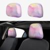 hgnblsip 2 Pack Rainbow. Print Universal Car Headrest Cover Elastic, Cute Stylish Car Seat Head Rest Cover Protector, Interior Front & Rear Seat Headrest Pads Decor for Womens Car SUV Auto view 1