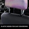 hgnblsip 2 Pack Rainbow. Print Universal Car Headrest Cover Elastic, Cute Stylish Car Seat Head Rest Cover Protector, Interior Front & Rear Seat Headrest Pads Decor for Womens Car SUV Auto view 4