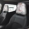 hgnblsip 2 Pack Rose Gold Marble Print Universal Car Headrest Cover Elastic, Cute Stylish Car Seat Head Rest Cover Protector, Interior Front & Rear Seat Headrest Pads Decor for Womens Car SUV Auto view 2