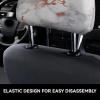 hgnblsip 2 Pack Rose Gold Marble Print Universal Car Headrest Cover Elastic, Cute Stylish Car Seat Head Rest Cover Protector, Interior Front & Rear Seat Headrest Pads Decor for Womens Car SUV Auto view 4