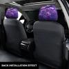 hgnblsip 2 Pack Purple Print Universal Car Headrest Cover Elastic, Cute Stylish Car Seat Head Rest Cover Protector, Interior Front & Rear Seat Headrest Pads Decor for Womens Car SUV Auto view 3