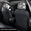 hgnblsip 2 Pack Skull Skeleton Print Universal Car Headrest Cover Elastic, Cute Stylish Car Seat Head Rest Cover Protector, Interior Front & Rear Seat Headrest Pads Decor for Womens Car SUV Auto view 3
