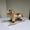 Rock My Baby Rocking Horse, Light Brown Horse Rocker for Toddlers 18M+, Plush Ride on Horse Toy with Realistic Sound,Update Design,CPC Certified view 1