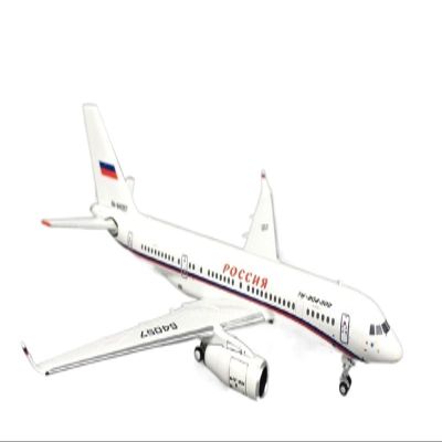 ALHROEUO Miniature Scale 1/400 for Russian Government Business Jet Tu204-300 Passenger Plane Model Alloy Static Aircraft Flying Toy Game Kits