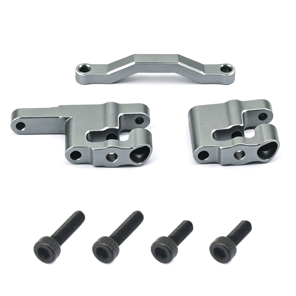 Aluminum Steering Set for ARRMA Mini Kraton, RC Car Upgrade Parts, Includes 4 Screws (Titanium)
