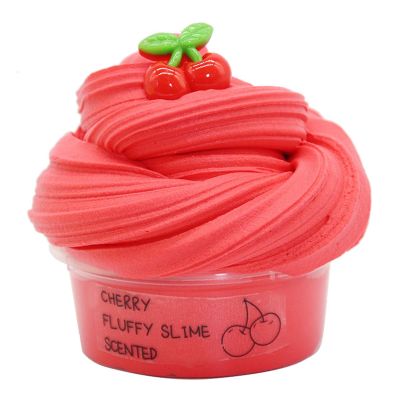 60ml Butter Slimes Kit, Slimes Toy with Fruit Charm,Birthday Gifts for Kids,Party Favors for Girls and Boys,Non-Sticky,Super Soft Stress Relief Toy Goodie Bag Stuffers Red Cherry