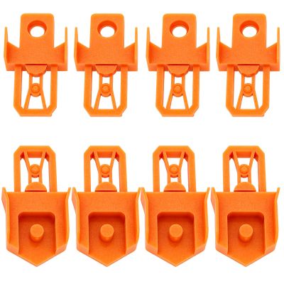 8-Pack Track Adapters for Hot Wheels, for Speed Snap Design Fits Classic Orange Track Connectors, Male and Female for Simple Track Extension (Orange)