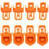 8-Pack Track Adapters for Hot Wheels, for Speed Snap Design Fits Classic Orange Track Connectors, Male and Female for Simple Track Extension (Orange) view 1