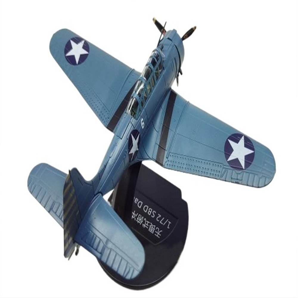 ALHROEUO Miniature Scale 1/72 for US Dive Bomber Battle Alloy Military Model Finished Aircraft Die Casting Flying Toy Game Kits