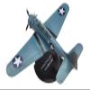 ALHROEUO Miniature Scale 1/72 for US Dive Bomber Battle Alloy Military Model Finished Aircraft Die Casting Flying Toy Game Kits view 2
