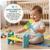 Ameble Squeaky Hammer Toy for Kids Ages 3+, Sound-Making Toddler Hammer with Built-in Whistle for Interactive Play, Learning, Sensory Development, Blue view 3