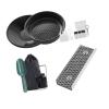 BAFOVY Portable Gold Sluice Box 12 Inch, Aluminum Alloy Gold Panning Trough with Prospecting Pan Sieve Kit and Drawstring Backpack for River Creek Mining Kit view 1