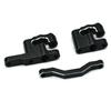 Aluminum Steering Set for ARRMA Mini Kraton, RC Car Upgrade Parts, Includes 4 Screws (Black) view 3