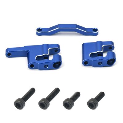 Aluminum Steering Set for ARRMA Mini Kraton, RC Car Upgrade Parts, Includes 4 Screws (Blue)