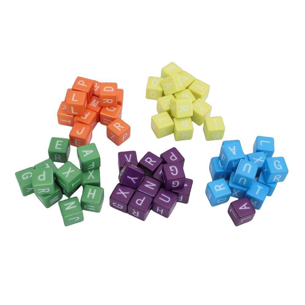 Ahgsup Fast Paced Vocabulary Building Dice Game, Mental Sprint Crossword Party Game for 1-5 Players, Educational Spelling Strategy Fun