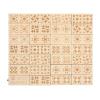Ahgsup 28pcs Wood Quilt Domino Blocks, Educational Game Cherry Wood Puzzle Set for 2-4 Players, with Engraved Quilt Patterns, Ideal for Trips or Crafting Gatherings view 1