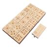 Ahgsup 28pcs Wood Quilt Domino Blocks, Educational Game Cherry Wood Puzzle Set for 2-4 Players, with Engraved Quilt Patterns, Ideal for Trips or Crafting Gatherings view 4