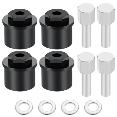 RC Car Replacement For Tamiya For Clod Buster 1/10 4PCS Aluminum Alloy Wheel Hex Adapters Widen Front Wheels Hub 15mm RC Car Upgrade Accessories