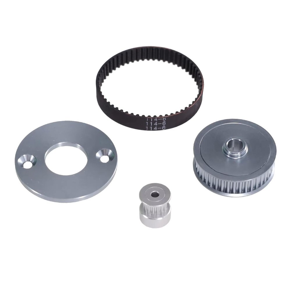 RC Car Accessories For Tamiya For TT02 For TT-02 1/10 Low Noise Belt Drive 16T 40T Transmission Gears System DIY Modify Upgrade Parts RC Car(Titanium)