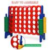 Pemberly Row 4-To-Score Giant Connect Game, 47.5 in Long, Durable Red Plastic, Lightweight Portable Design, Interactive Kids and Adults Game for Parties, Barbecues or Indoor Play view 4