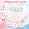 Pet Diapers, Goat Diapers for Females,M Waist Size 28-48/10 Pieces All-Absorb Disposable Secure Fit, Breathable Absorbency, Leak Guard, Cute Patterns, Stays Dry Longer, Goats to Move Freely Indoors view 2