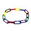 Alianm Plastic C Clips Hooks Chain Links 800Pcs Geometric Chain Linked Buckle Building Block Educational Toys Rainbow Connected Buckle Color Cognitive Educational Toys view 4
