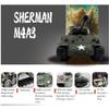 2.4GHz 1/16 Scale M4A3E8 Sherman Medium RC Tank Metal Reinforced Edition (RTR), Featuring A 360 Rotating Turret, Smoke Effects, Combat Sound System, And Infrared Combat Capabilities (Olive Drab) view 3