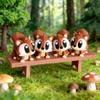 3D Print Cute Cute Nerdy Squirrel House + Squirrel Set Model Plastic Decorative Table Top Decoration Sculpture Ornaments Festival Gifts view 3