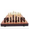 12in Foldable Wooden Chess Set, Portable Travel Chess Board Game with Built-in Storage Slots, Standard Staunton Solid Wood Chess Pieces, Educational Strategy Board Game for Adults KidsNon-Magnetic view 1