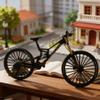 Die-Cast Alloy Mountain Bike Model, 1:10 Scale Downhill Bicycle Toy, Desktop Decoration Collectible, for Cycling Lovers, Boys and Girls Ages 8 and Up (black-35) view 3