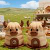 3D Print Cute Nerdy Highland Cattle + Highland Bull Cave Model Plastic Decorative Table Top Decoration Sculpture Ornaments Festival Gifts view 4