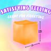 Squishy Fidget Cube Slow Rising Sensory Item for Single Hand.Portable Square Shape Offers Gentle Press Bounce Gift Idea for Desk School Car and Home Every Daily Nice Stress Relief. (Blue) view 2