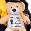 From A Proud Mom to Her Amazing 2026 Graduate, Proud Mom 2026 Personalized Graduation Teddy Bear, Daughter Graduation Bear from Parents, High School Graduation Bear for Girls, 2026 Graduation Gifts view 1