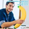 2PC Slow Rising Banana Stress Relief Toys for Adults, Squishy Sensory Toys for Anxiety Relief, Soft Pinch and Release Novelty Gifts for Focus and Relaxation, Fun Office Desk Fidget Stress Ball view 2
