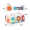 Baby Sensory Toy Tissue Box with Silky & Crinkle Tissues - Montessori Fine Motor Skills Developmental Pull Toy for Toddlers view 2