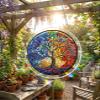 Acrylic Jigsaw Puzzle Suncatcher, Brilliant Tree of Life Stained Glass Style Puzzle for Adults, DIY Sun Catchers Indoor Window, Home Decor, Creative Gift for Mothers Day, Birthday, Mom, Grandma-L view 2