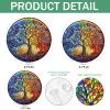Acrylic Jigsaw Puzzle Suncatcher, Brilliant Tree of Life Stained Glass Style Puzzle for Adults, DIY Sun Catchers Indoor Window, Home Decor, Creative Gift for Mothers Day, Birthday, Mom, Grandma-L view 3