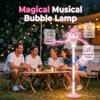 2026 New 47" Rechargeable Automatic Bubble Maker with Light and Music for Outdoor, Adjustable Height Stand with Detachable Wand, Bubble Solution Included for Party (Blue) view 2
