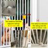 Adjustable Pet Gate with Narrow Gaps, Pressure-Mounted Barrier for Kitchen and Bedroom, Ideal for Multi-Pet Households view 3