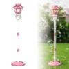 2026 New 47" Rechargeable Automatic Bubble Maker with Light and Music for Outdoor, Adjustable Height Stand with Detachable Wand, Bubble Solution Included for Party (Pink) view 1
