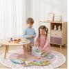 Qryselen Wooden Cash Register Toy, Cash Register Toy Set with Scanner, Play Money & Shopping Cards, Kids Cashier Role Play , Educational for Learning Math Skills view 4