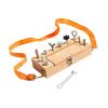 DYNWAVE Kids Nut Tool Box Toy Set Wood Birthday Gift Educational Training Sturdy Screwdriver Board Set with Adjustable Shoulder Strap view 1