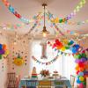 TaoBary Rainbow 1000 Sheet 3.15x10.63 in Paper Chain Garland Strip Construction DIY Craft Paper Chain for Home Classroom Birthday Holiday Party Decor Supplies with Double Side Tape view 3