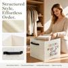 KSDUT Boho Girl Nursery Foldable Storage Bins Box with Handles, Sisters Make the Best Friends Collapsible Foldable Basket Organizer for Girls Room Bedroom Bathroom Playroom Clothes Books view 2