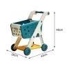 Yunmeryker Kids Shopping Cart Toy Shopping Trolley Toy Deluxe Supermarket Handcart Toy for Preschool Ages 3 and Up Early Educational, Blue view 2